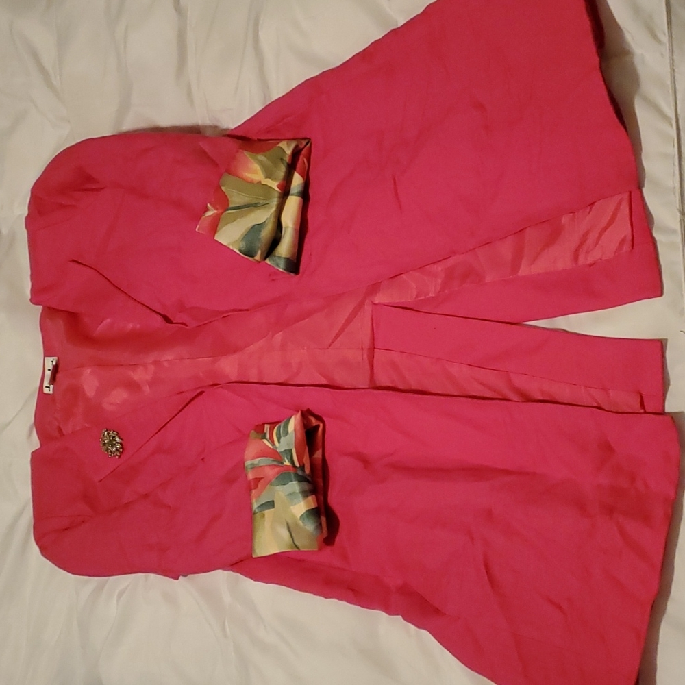 David N, trench, Linen Jacket, Size 4